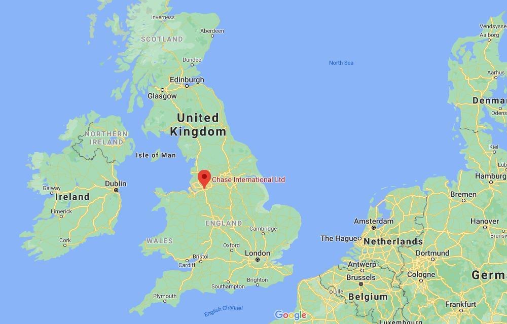 chase international map united kingdom